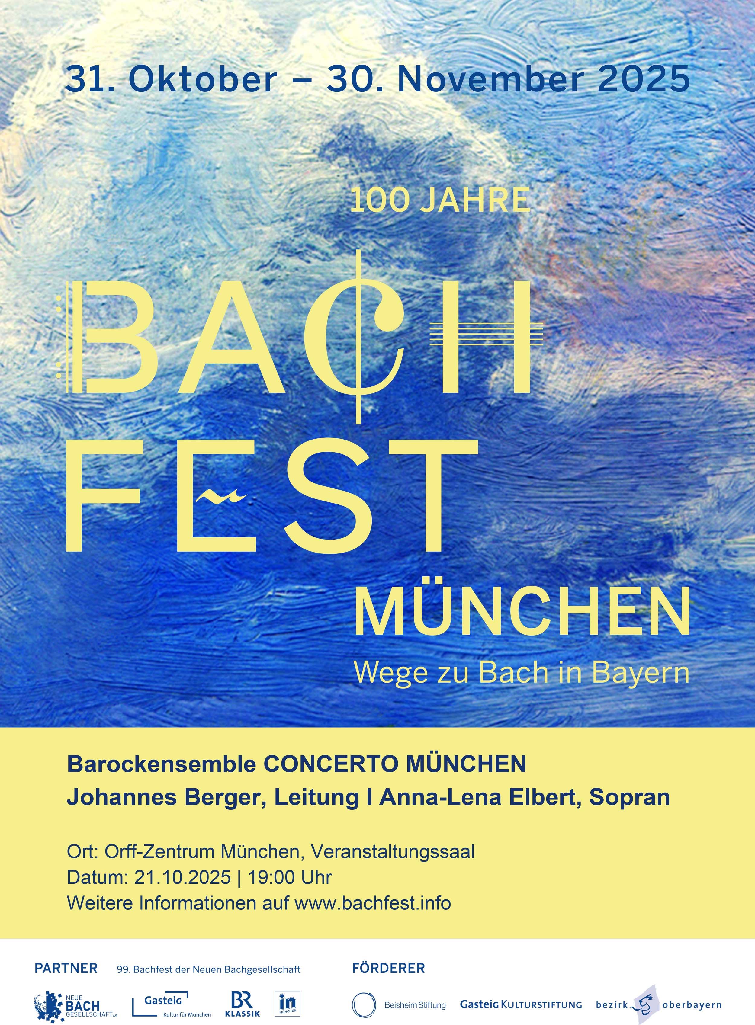 CONCERTO MÜNCHEN beim 99. Bachfest – Festivaldebüt im Orff-Zentrum München