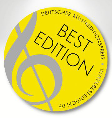 Einmal im Jahr würdigt der Deutsche Musikverlegerverband (DMV) herausragende Musikpublikationen mit dem Musikeditionspreis »Best Edition«. Nach drei Jahren ohne öffentliche Verleihung fand am 27.04.2023, im Rahmen der Leipziger Buchmesse, erstmals wieder die Prämierung vor Publikum statt. Die Best Edition Auszeichnung des Deutschen Musikverlegerverbands ist eine besondere Anerkennung für die außergewöhnliche Arbeit der Herausgeber:innen, Autor:innen, Lektor:innen und Grafiker:innen, die an diesen Publikationen mitgewirkt haben. Gleichzeitig ist sie ein Indikator für die hohe Qualität und Relevanz der jeweils prämierten Werke.