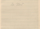 [Titelseite] Carl Orff: Der Mond – Ein kleines Welttheater, Partiturautograph, 1938, BSB, Musikabteilung, Nachlass Carl Orff, Orff.ms.54