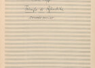 [Titelseite] Carl Orff: Trionfo di Afrodite – Concerto scenico, Partiturautograph, 1951, BSB, Musikabteilung, Nachlass Carl Orff, Orff.ms.66