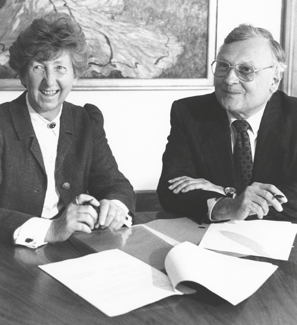 Liselotte Orff und Prof. Dr. Wolfgang Wild
